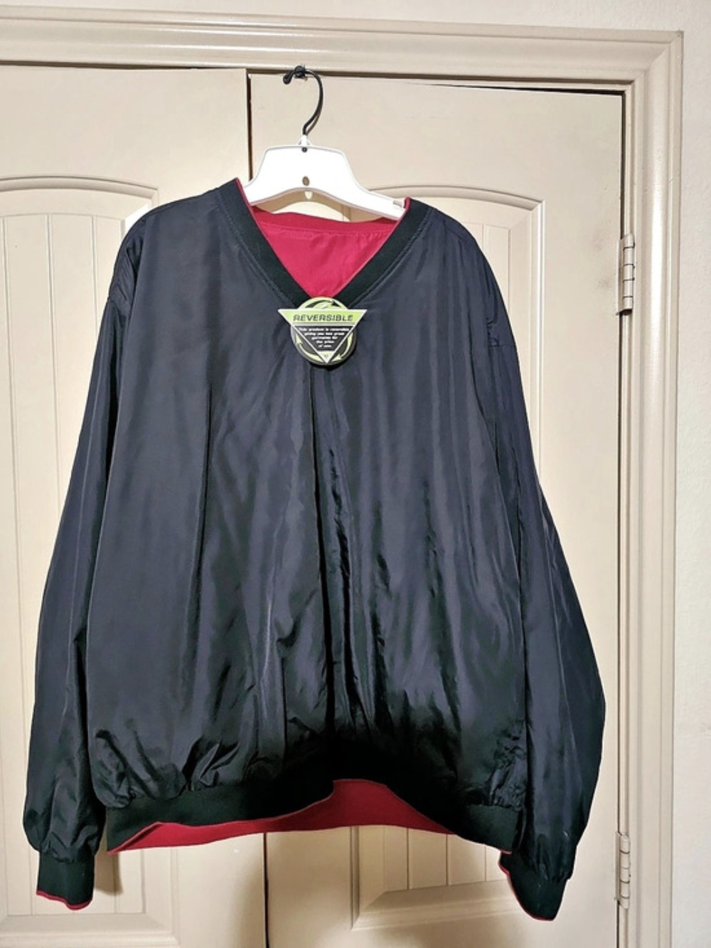 Wedge Reversible Golf Jacket in Black & Red NWT